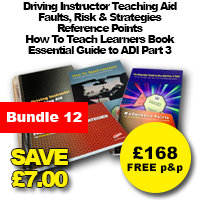 Driving Instructor Teaching Aid, Faults, Risk & Strategies, Reference Points, How To Teach Learners Book, Essential Guide to ADI Part 3