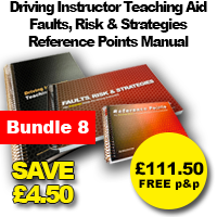Driving Instructor Teaching Aid, Reference Points Manual & Faults, Risk & Strategies Manual